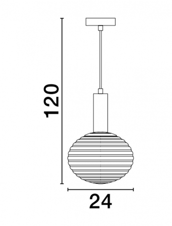 Pendul Nova Luce ALLEN E27 1x12W   Matt Gold Metal & Milky White Structured Glass IP20 [2]