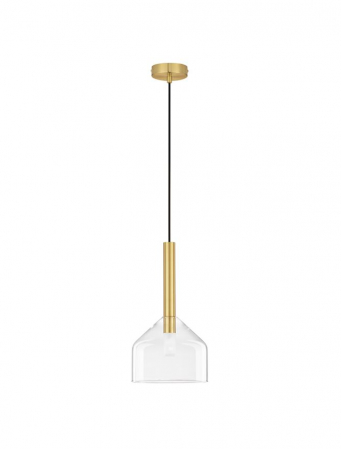 Pendul Nova Luce AMELIA G9 1x5W   Sandy Gold & Clear Glass IP20