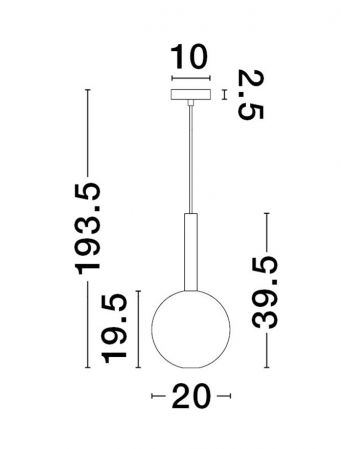 Pendul Nova Luce AMELIA G9 1x5W   Sandy Gold & Clear Glass IP20 [3]