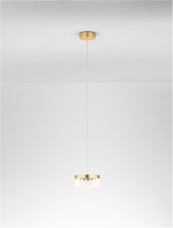 Pendul Nova Luce BION 9186941 LED 6W 3000K 470lm Brass Gold & Acrylic  IP20 [3]
