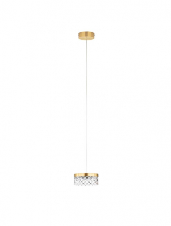 Pendul Nova Luce BION 9186941 LED 6W 3000K 470lm Brass Gold & Acrylic  IP20 [1]
