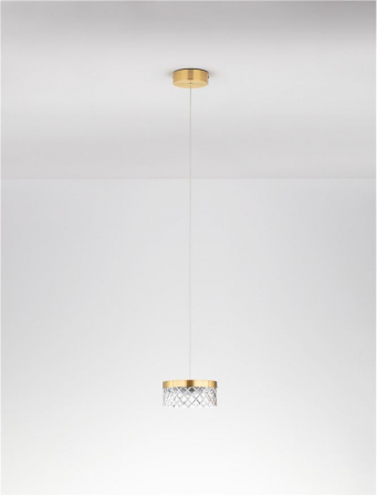 Pendul Nova Luce BION 9186941 LED 6W 3000K 470lm Brass Gold & Acrylic  IP20 [2]