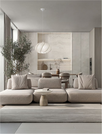 Pendul Nova Luce BORA 9586618 Artificial Silk & Sandy White Metal Base E27 1x12W IP20 [1]