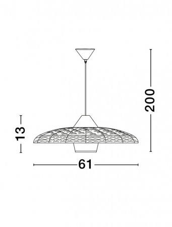 Pendul Nova Luce CAPA 9586520 E27 1x12W    Colorful Natural Rattan Black Fabric W ire & Base   IP20 [7]