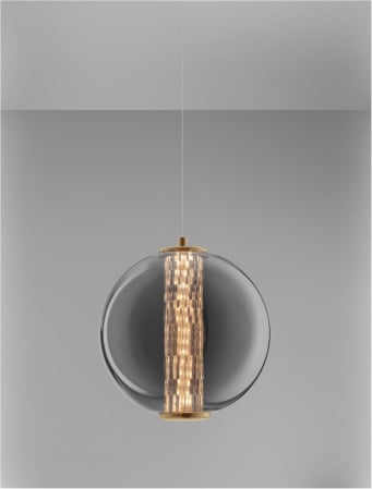 Pendul Nova Luce NAVI 9186951 LED 8W 3000K 934lm Brass Gold & smokey gray glass   IP20 [4]