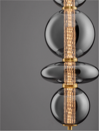 Pendul Nova Luce NAVI 9186952 LED 20W 3000K 2601lm Brass Gold & smokey gray glass   IP20 [5]