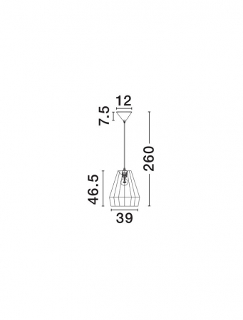 Pendul Nova Luce DENA 9586603 Natural & Green Rope Sandy Black Steel Base E27 1x12W IP20 [5]