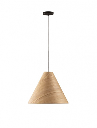 Moderne - Pendul Nova Luce ELYSIAN 9001071 Natural Wood & Black Cable E27 1x12W IP20