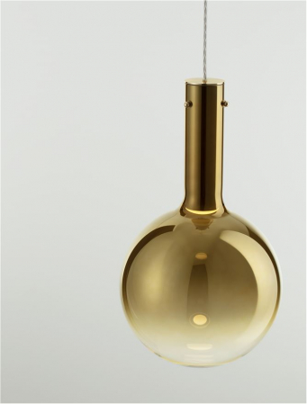 Pendul Nova Luce ENTERO 9030541 LED 6W 3000K 683lm Gold Glass & White Metal Base & Champagne  Dimmable IP20 [5]