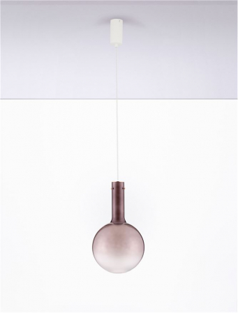 Pendul Nova Luce ENTERO 9030543 LED 6W 3000K 683lm BroW n Glass & White Metal Base & Champagne Dimmable IP20 [2]