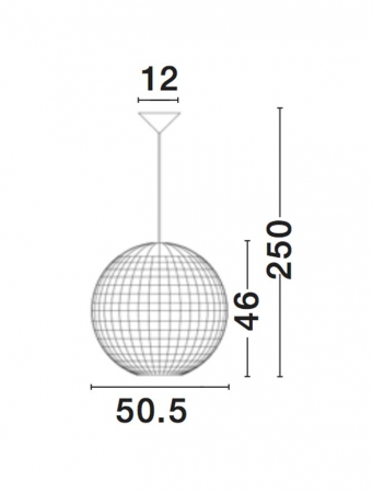 Pendul Nova Luce GRIFFIN E27 1x12W   Dried Water Hyacinth Black Fabric Wire & Base IP20 [7]