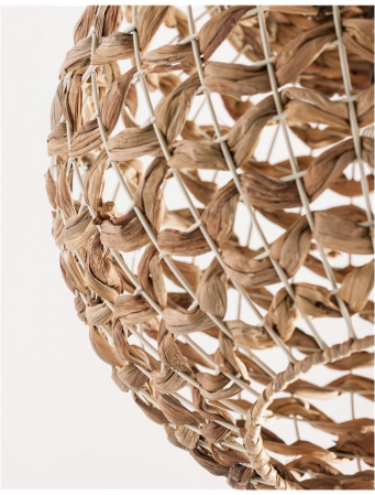 Pendul Nova Luce GRIFFIN E27 1x12W   Dried Water Hyacinth Black Fabric Wire & Base IP20 [4]