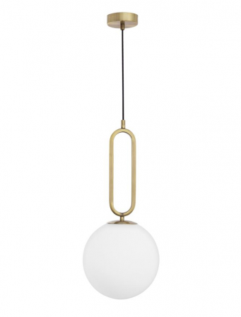 ILUMINAT - Pendul Nova Luce GRUS E27 1x12W   Brass Metal Opal Glass IP20