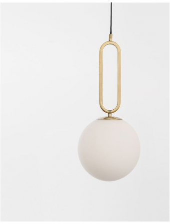Pendul Nova Luce GRUS E27 1x12W   Brass Metal Opal Glass IP20 [1]