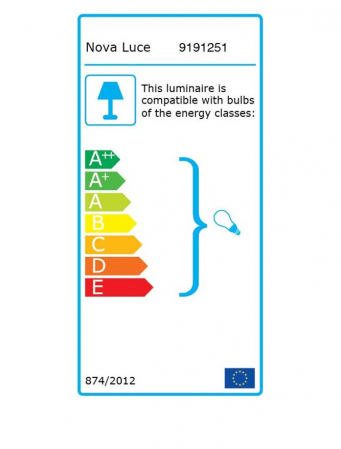 Pendul Nova Luce GRUS E27 1x12W   Brass Metal Opal Glass IP20 [6]