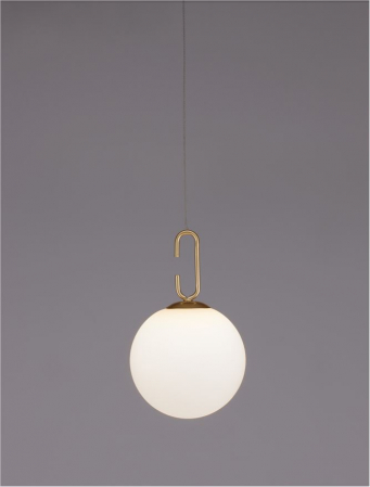 Pendul Nova Luce HOOK LED 10,64W 1066lm 3000K Satin Gold Metal & Acid White Glass IP20 [7]
