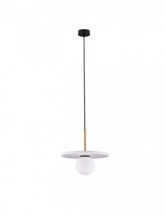 Pendule - Pendul Nova Luce IDOR 9501253 White Marble & Opal Glass G9 1x5W IP20