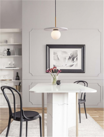 Pendul Nova Luce IDOR 9501253 White Marble & Opal Glass G9 1x5W IP20 [1]