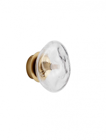 ILUMINAT INTERIOR - Aplica Nova Luce KING 9006033 Antique Brass, Gold Metal & Blown Clear Glass G9 1x5W IP20