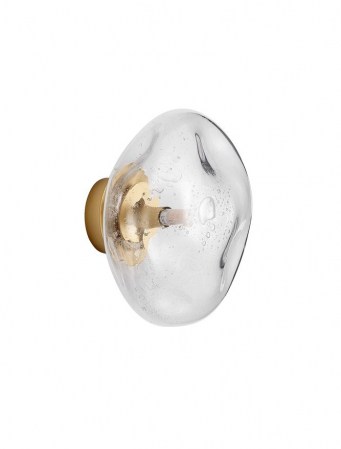 Aplica Nova Luce KING 9006034 Antique Brass, Gold Metal & Blown Clear Glass G9 1x5W IP20 [2]