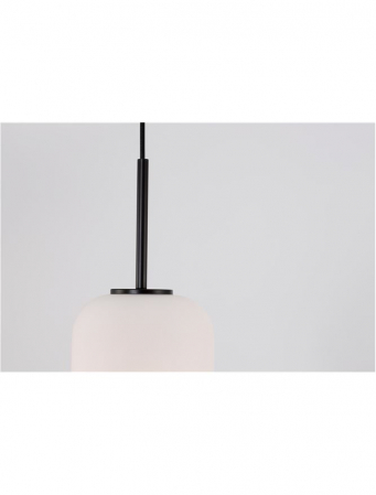 Pendul Nova Luce LATO E14 1x5W   Black Metal & Opal Glass IP20 [3]