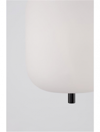 Pendul Nova Luce LATO E14 1x5W   Black Metal & Opal Glass IP20 [4]
