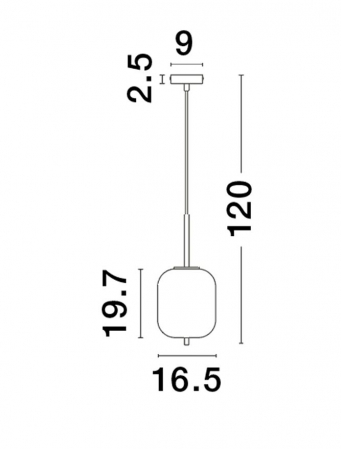 Pendul Nova Luce LATO E14 1x5W   Brass Gold Metal & Smoky Glass Black Fabric Wire IP20 [2]