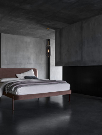 Pendul Nova Luce LATO E27 1x12W   Brass Gold Metal & Smoky Glass Black Fabric Wire IP20 [1]