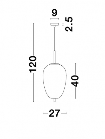 Pendul Nova Luce LATO E27 1x12W   Opal Glass Antique Brass Metal Black Fabric Wire IP20 [6]
