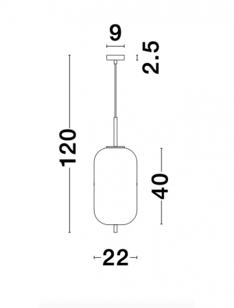 Pendul Nova Luce LATO E27 1x12W   Opal Glass Antique Brass Metal Black Fabric Wire IP20 [5]