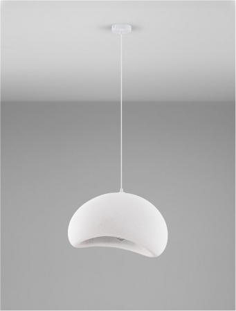 Pendul Nova Luce AERE 9002661 E27 1x12W Polyurethane & Resin  Sandy White IP20 [2]
