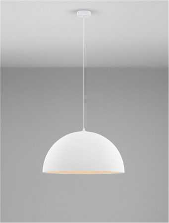 Pendul Nova Luce STARLA 9002667 Sandy White Polyurethane & Resin E27 1x12W IP20 [3]
