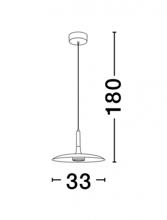 Pendul Nova Luce LUSU 9501212 LED 12W 3000K 900lm Matt Black Steel & Resin Acrylic   IP20 [4]