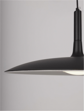 Pendul Nova Luce LUSU 9501213 LED 16W 3000K 1100lm Matt Black Steel & Resin Acrylic   IP20 [2]