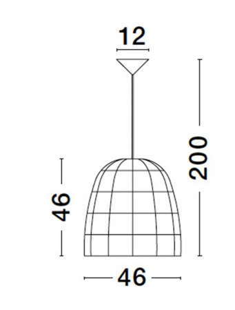 Pendul Nova Luce MARLO E27 1x12W   Natural Rattan Black Fabric Wire & Base  IP20 [9]