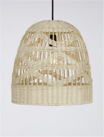 Pendul Nova Luce MARLO E27 1x12W   Natural Rattan Black Fabric Wire & Base  IP20 [2]