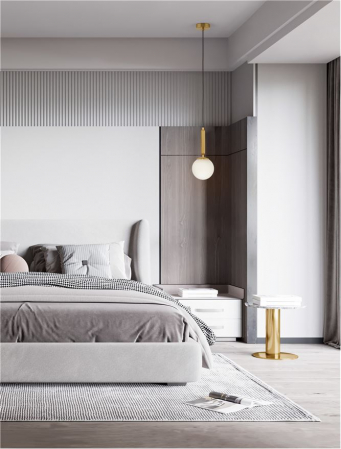 Pendul Nova Luce MONET E27 1x12W   Brass Gold Metal Opal Glass IP20 [1]