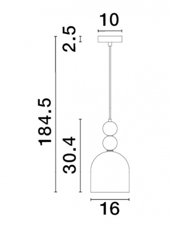 Pendul Nova Luce MURANO E14 1x5W   Sandy Gold MetalGlossy Light Green, Blue & Pink Glass IP20 [4]