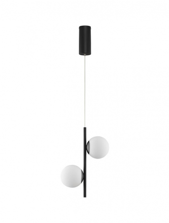 Pendule - 9061436 Pendul Nova Luce NUVOLE LED 16W 800lm 3000K Aluminium & Opal Glass Sandy Black Nedimabil IP20