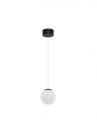 Moderne - 9061435 Pendul Nova Luce NUVOLE LED 8W 400lm 3000K Aluminium & Opal Glass Sandy Black Nedimabil IP20