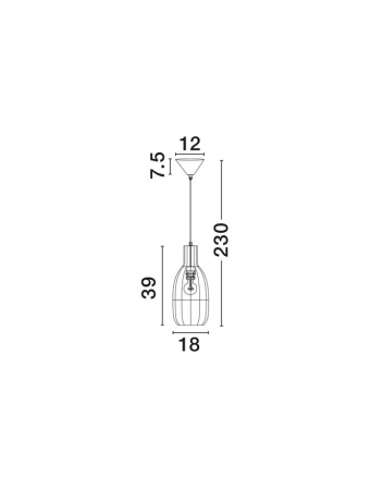 Pendul Nova Luce ONA 9586626 Natural Corn Skin Rope Sandy Black Steel Base E27 1x12W IP20 [5]