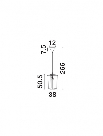 Pendul Nova Luce ORA 9586602 Natural & Green Rope Sandy Black Steel Base E27 1x12W IP20 [5]