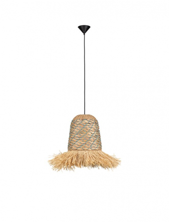 Pendul Nova Luce SORELLO 9586615 Natural Water Hyacinth & Raffia Natural & Blue Rope Sandy Black Steel Base E27 1x12W IP20 [3]