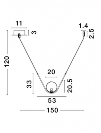 Pendul Nova Luce VITTON E27 1x12W   Brass Metal White Glossy Glass Brass Fabric Cable IP20 [2]