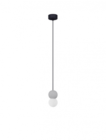 Moderne - Pendul Nova Luce ZERO 9577018 Gray Concrete & Opal Glass G9 1x5W IP20