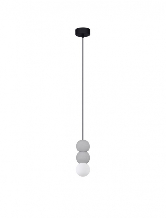 Pendule - Pendul Nova Luce ZERO 9577021 Gray Concrete & Opal Glass G9 1x5W IP20