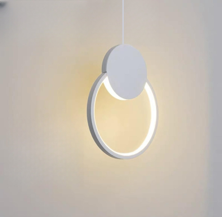 ILUMINAT INTERIOR - Pendul OEM LED integrat 12W 650lm CCT (3000K+4000K+6500K) Metal+Acril White  D220X1250MM