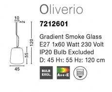 Pendul OLIVERIO Nova Luce 7212601 1xE27 IP20 Chrome Black [2]