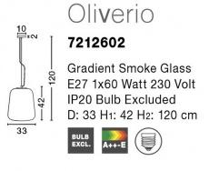 Pendul OLIVERIO Nova Luce 7212602 1xE27 IP20 Chrome Black [2]