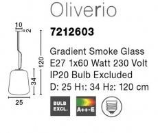 Pendul OLIVERIO Nova Luce 7212603 1xE27 IP20 Chrome Black [1]